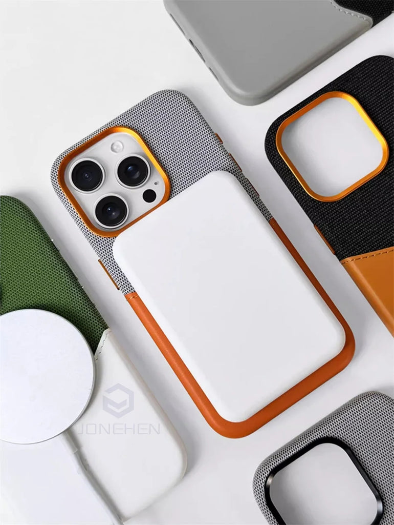 Magnetic Leather Card Holder Case for iPhone